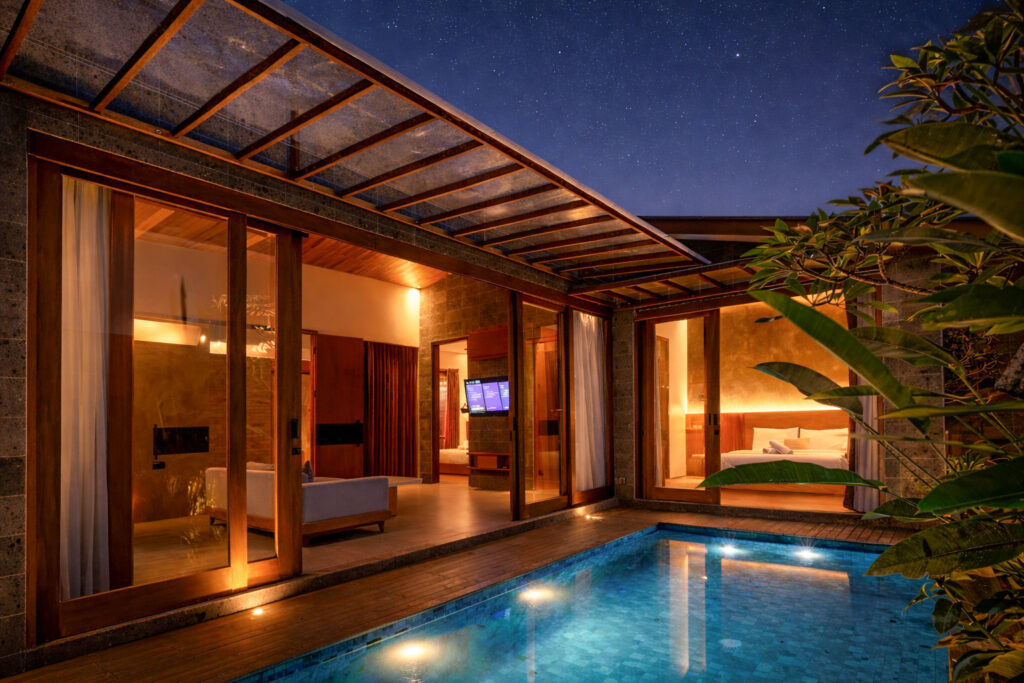 a two bedroom private pool villa in Ubud