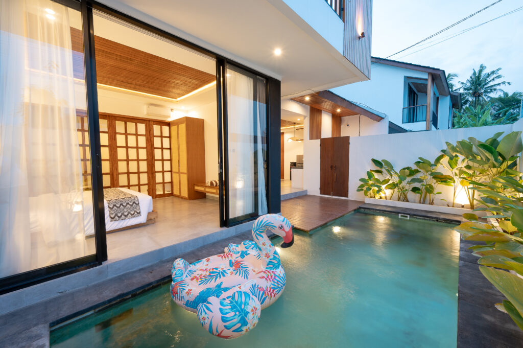a two bedroom private pool villa in Ubud