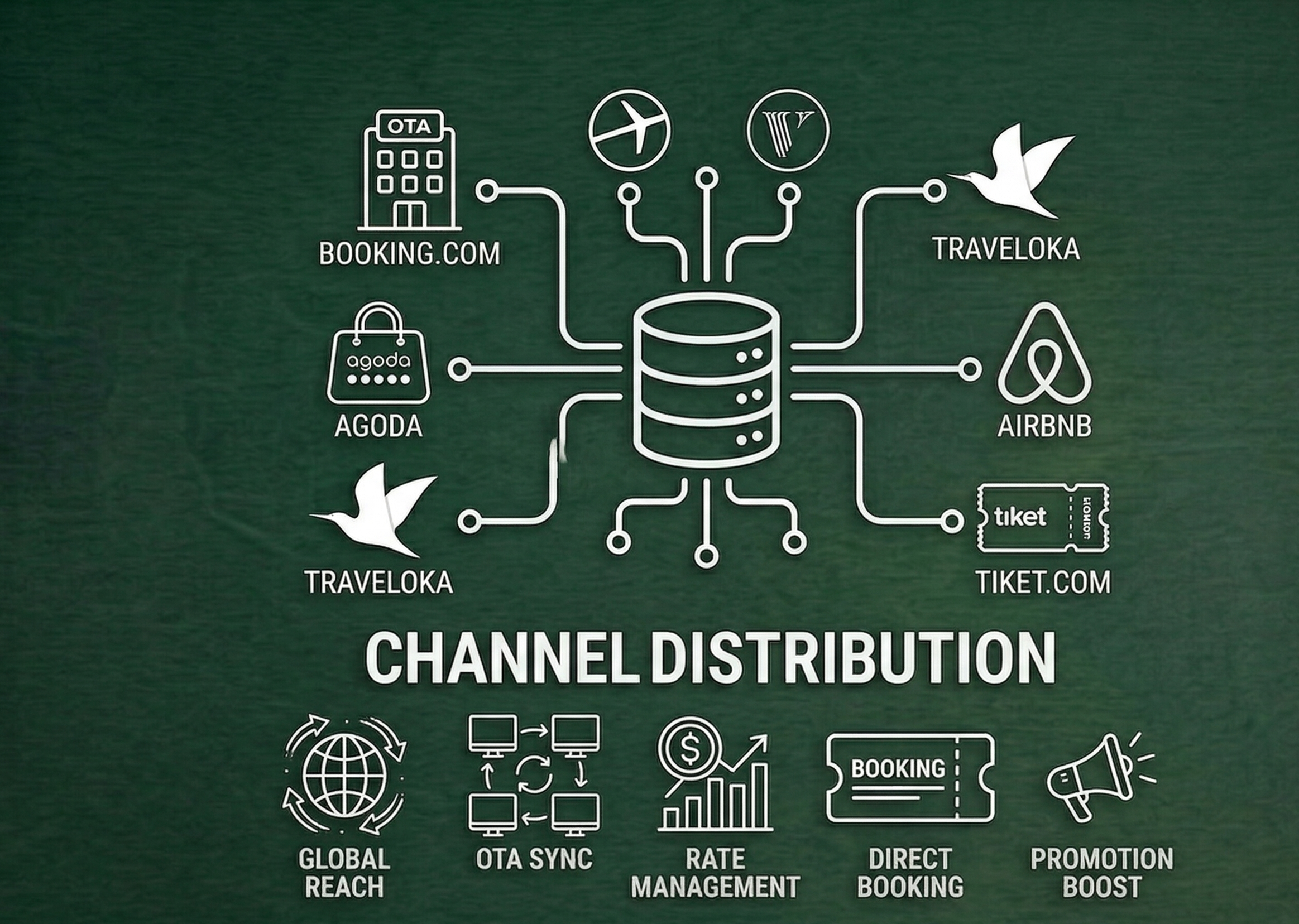 channel distribution at Omkara Experience