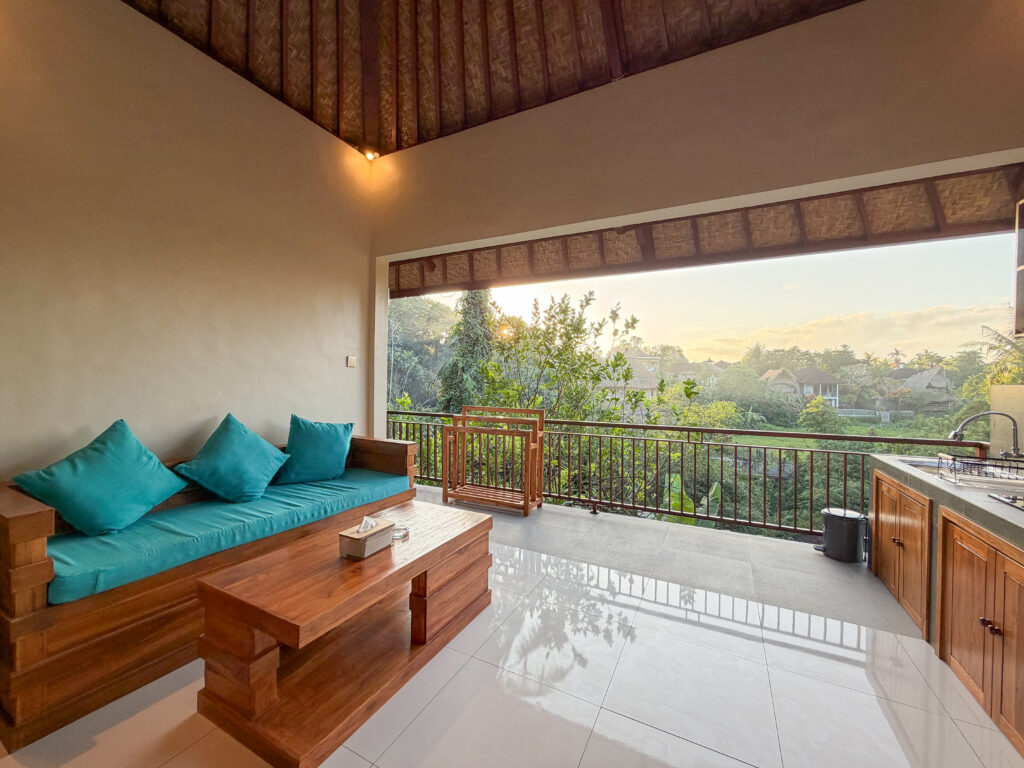A private room with view in Penestanan, Ubud